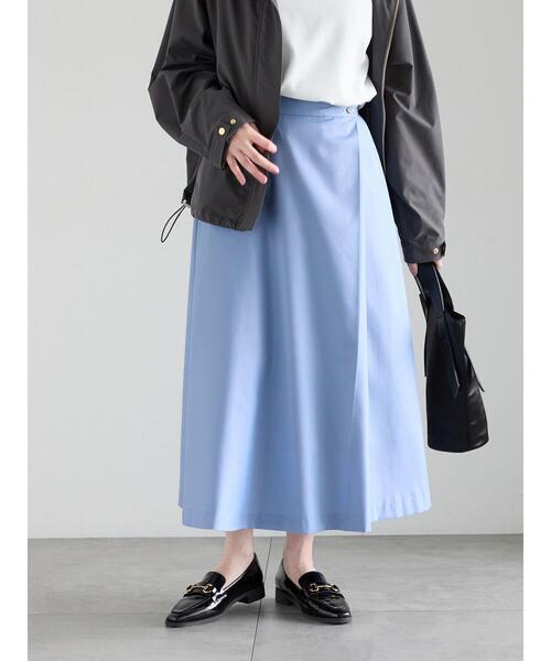 Te chichi（テチチ）の「アシメタックフレアスカート（スカート・レディース・サックスブルー/ネイビー/ベージュ・M/S）」の15枚目の写真