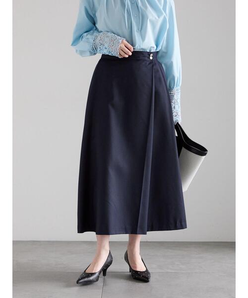 Te chichi（テチチ）の「アシメタックフレアスカート（スカート・レディース・サックスブルー/ネイビー/ベージュ・M/S）」の20枚目の写真