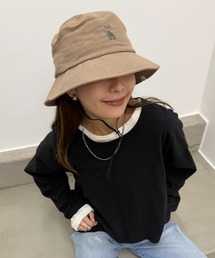 moz（モズ）の「【MOZ】ひも付きバケットハット 171-0073（ハット）」