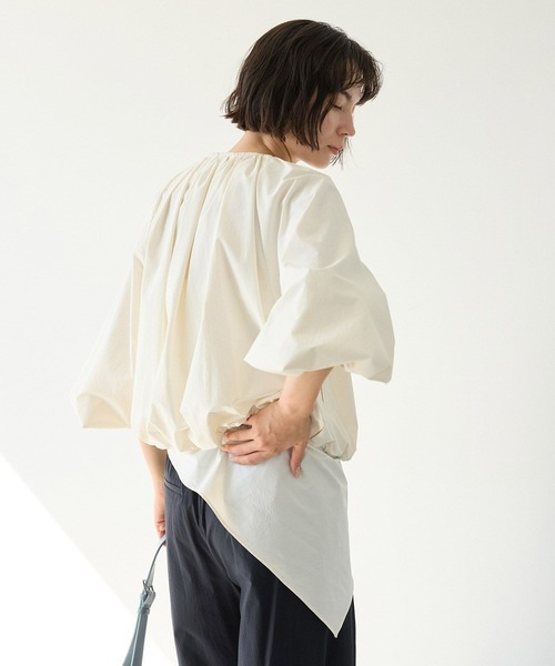 BABYLONE(バビロン)の「【多機能素材】撥水スカーフ付きブルゾン(ブルゾン・レディース・ブラック/ホワイト・フリー)」の11枚目の写真