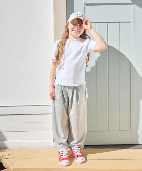 Piet（ピエット）の「スウェットカーブパンツ（スウェットパンツ・キッズ・グレー/オフホワイト・130/110/120/100）」の4枚目の写真
