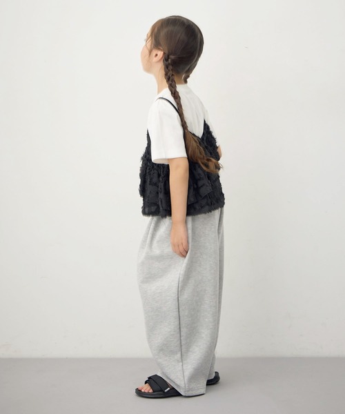 Piet（ピエット）の「スウェットカーブパンツ（スウェットパンツ・キッズ・グレー/オフホワイト・130/110/120/100）」の7枚目の写真