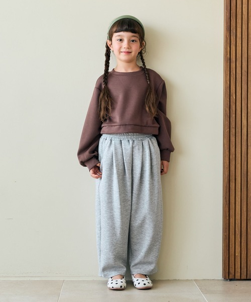 Piet（ピエット）の「スウェットカーブパンツ（スウェットパンツ・キッズ・グレー/オフホワイト/ブラウン/ブラック・130/110/120/100）」の21枚目の写真