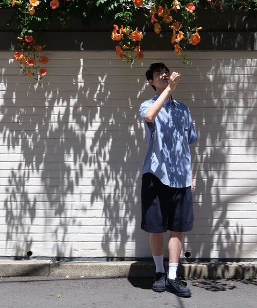 HORLISUN(ホーリーサン)の「Ophir Gingham Check Shirt Blue(シャツ/ブラウス・メンズ・その他・SMALL/MEDIUM/LARGE)」の2枚目の写真