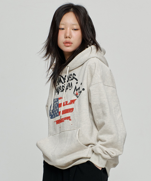 PAPERBOY(ペーパーボーイ)の「USA ヴィンテージフードパーカー-オートミール(パーカー・レディース・その他・MEDIUM/X-LARGE/LARGE)」の2枚目の写真