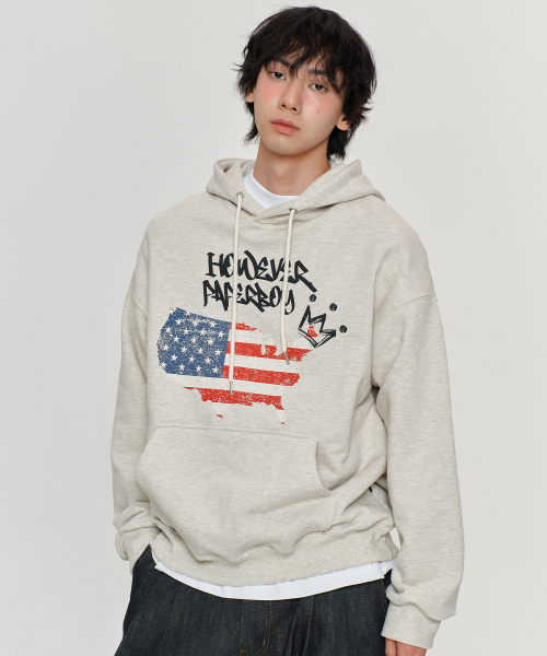 PAPERBOY(ペーパーボーイ)の「USA ヴィンテージフードパーカー-オートミール(パーカー・レディース・その他・MEDIUM/X-LARGE/LARGE)」の3枚目の写真