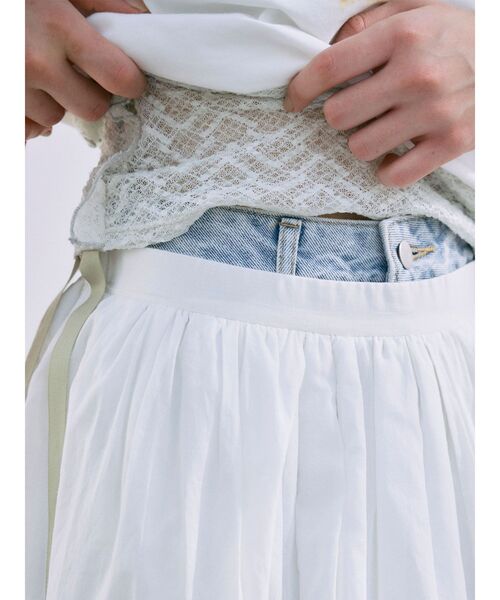 LAGUNAMOON(ラグナムーン)の「ドロストレースカットトップス 【夏服】 【レイヤードトップス】【シアーシャツ】(シャツ/ブラウス・レディース・ブラック/アイボリー/ミント・FREE)」の20枚目の写真