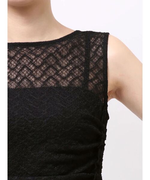 LAGUNAMOON(ラグナムーン)の「ドロストレースカットトップス 【夏服】 【レイヤードトップス】【シアーシャツ】(シャツ/ブラウス・レディース・ブラック/アイボリー/ミント・FREE)」の14枚目の写真