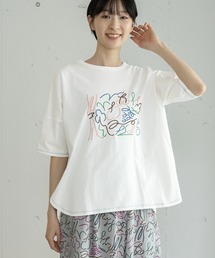 POU DOU DOU | ダンシングフルーツ刺繍ゆるTee(Tシャツ/カットソー)