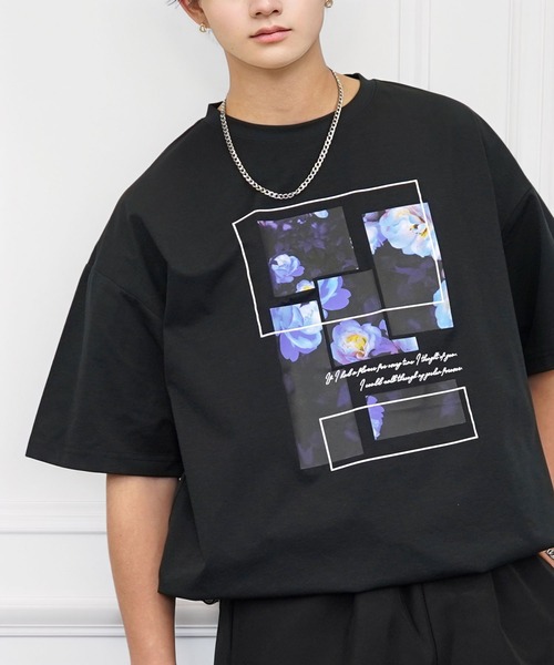 L'atelier(ラトリエ)の「接触冷感 ルーズフィット グラフィック 半袖Tシャツ 短丈可能 ドロスト(Tシャツ/カットソー・メンズ・ブラック系4/ブラック系その他3/ブラック系その他4/ホワイト系4/ホワイト系3/ブラック系その他2/ホワイト系2/ホワイト系6/ブラック系その他5/ブラック系その他6/ブラック系6/ホワイト系5/ブラック系5・M/L)」の22枚目の写真