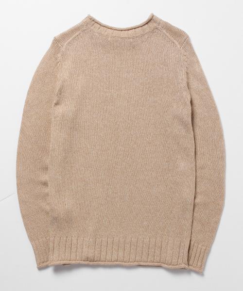BEAMS LIGHTS Men's（ビームスライツ メンズ）の「BEAMS LIGHTS / ロールネックニット（ニット/セーター・メンズ・ベージュ/ネイビー・LARGE/SMALL/MEDIUM）」の6枚目の写真