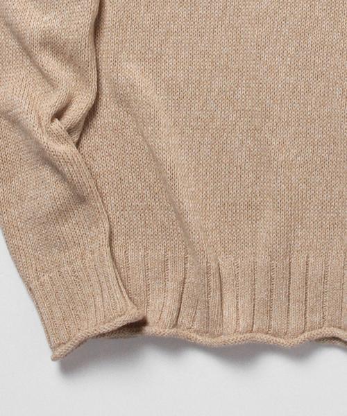 BEAMS LIGHTS Men's（ビームスライツ メンズ）の「BEAMS LIGHTS / ロールネックニット（ニット/セーター・メンズ・ベージュ/ネイビー・LARGE/SMALL/MEDIUM）」の7枚目の写真