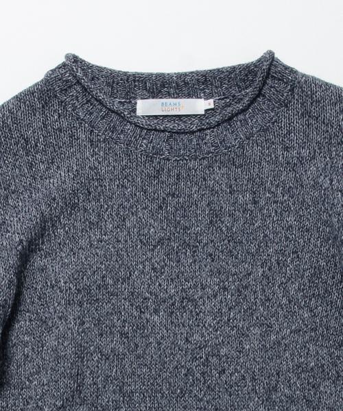 BEAMS LIGHTS Men's（ビームスライツ メンズ）の「BEAMS LIGHTS / ロールネックニット（ニット/セーター・メンズ・ベージュ/ネイビー・LARGE/SMALL/MEDIUM）」の11枚目の写真