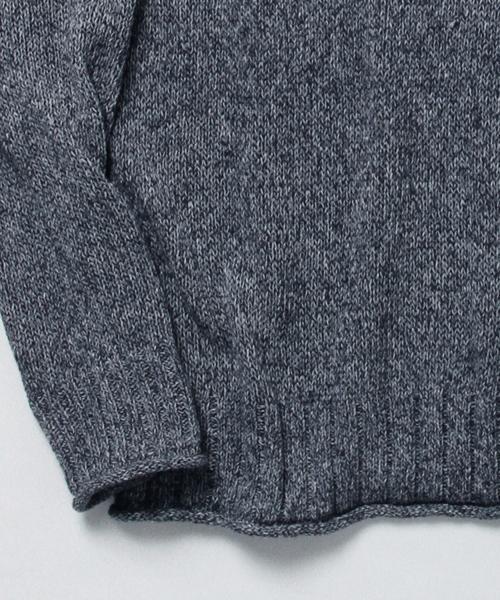 BEAMS LIGHTS Men's（ビームスライツ メンズ）の「BEAMS LIGHTS / ロールネックニット（ニット/セーター・メンズ・ベージュ/ネイビー・LARGE/SMALL/MEDIUM）」の8枚目の写真