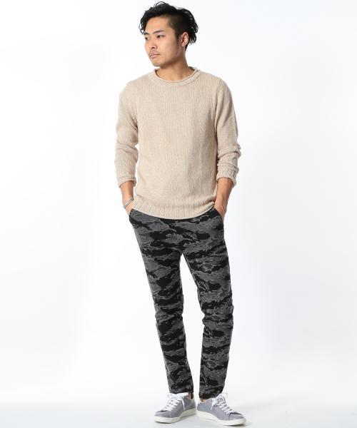 BEAMS LIGHTS Men's（ビームスライツ メンズ）の「BEAMS LIGHTS / ロールネックニット（ニット/セーター・メンズ・ベージュ/ネイビー・LARGE/SMALL/MEDIUM）」の5枚目の写真