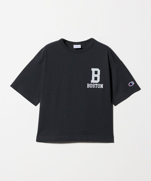 Champion(チャンピオン)の「<Champion>ボストン ショートスリーブ Tシャツ / キッズ 110cm-130cm(Tシャツ/カットソー・キッズ・ライトブルー/ダークグレー/ホワイト・110cm/120cm/130cm)」の2枚目の写真