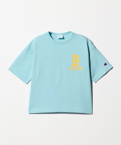 Champion(チャンピオン)の「<Champion>ボストン ショートスリーブ Tシャツ / キッズ 110cm-130cm(Tシャツ/カットソー・キッズ・ライトブルー/ダークグレー/ホワイト・110cm/120cm/130cm)」の3枚目の写真