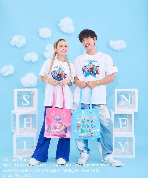 Seiney Blonde(セイニーブロンド)の「TOY STORY / トートバッグ(トートバッグ・レディース・ブルー/ピンク・FREE)」の8枚目の写真