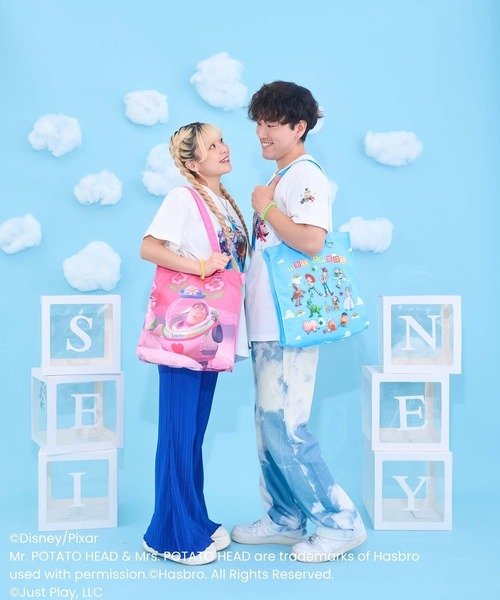 Seiney Blonde(セイニーブロンド)の「TOY STORY / トートバッグ(トートバッグ・レディース・ブルー/ピンク・FREE)」の10枚目の写真