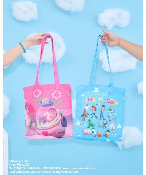 Seiney Blonde(セイニーブロンド)の「TOY STORY / トートバッグ(トートバッグ・レディース・ブルー/ピンク・FREE)」の11枚目の写真