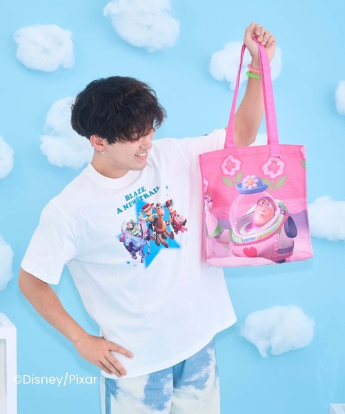 Seiney Blonde(セイニーブロンド)の「TOY STORY / トートバッグ(トートバッグ・レディース・ブルー/ピンク・FREE)」の5枚目の写真