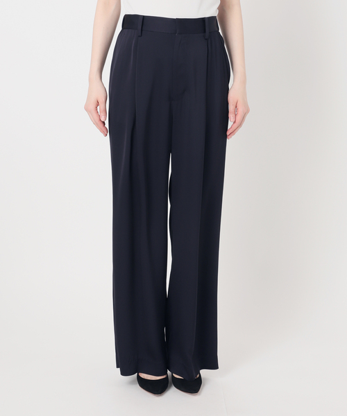 AP STUDIO（エーピーストゥディオ）の「ダブルサテンパンツ（スラックス・レディース・ブラウン/ネイビー・40/38/36/34）」の19枚目の写真