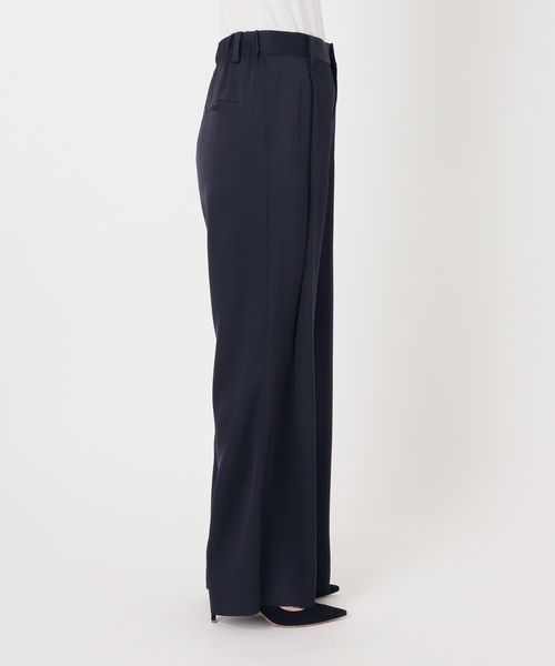 AP STUDIO（エーピーストゥディオ）の「ダブルサテンパンツ（スラックス・レディース・ブラウン/ネイビー・40/38/36/34）」の22枚目の写真