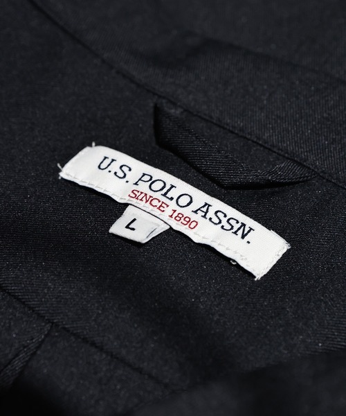 U.S. POLO ASSN.（ユーエスポロアッスン）の「U.S. POLO ASSN. (ユーエスポロアッスン) 開襟シャツ 半袖 PLM62700 ワンポイント ロゴ刺繍 オープンカラー オーバーシャツ ユニセックス（シャツ/ブラウス・メンズ・ブラック/ブルー/グレー・M/L/LL）」の12枚目の写真