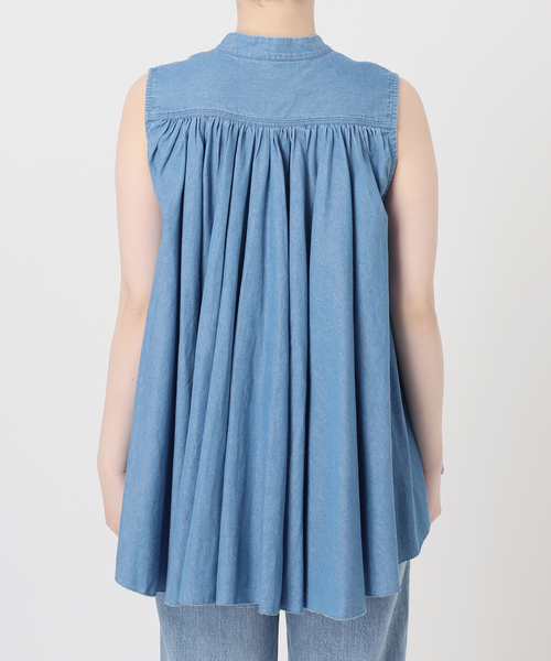IENA(イエナ)の「AAYUSHI/アユーシ デニムピンタックブラウス SGN070150(シャツ/ブラウス・レディース・ブルー系その他・FREE)」の18枚目の写真
