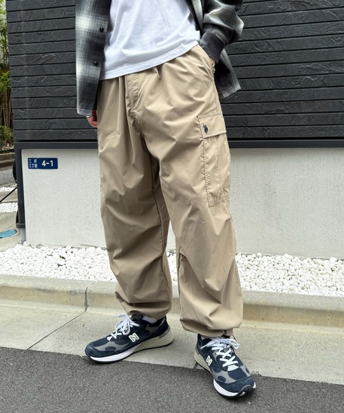 U.S. POLO ASSN.(ユーエスポロアッスン)の「【U.S. POLO ASSN.】ポリ撥水ワイドカーゴパンツ 046360(カーゴパンツ・メンズ・カーキ/ネイビー/ベージュ・M/S/LL/L)」の13枚目の写真