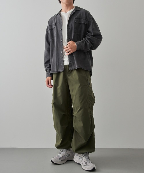 U.S. POLO ASSN.(ユーエスポロアッスン)の「【U.S. POLO ASSN.】ポリ撥水ワイドカーゴパンツ 046360(カーゴパンツ・メンズ・カーキ/ネイビー/ベージュ・M/S/LL/L)」の9枚目の写真