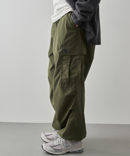 U.S. POLO ASSN.(ユーエスポロアッスン)の「【U.S. POLO ASSN.】ポリ撥水ワイドカーゴパンツ 046360(カーゴパンツ・メンズ・カーキ/ネイビー/ベージュ・M/S/LL/L)」の7枚目の写真