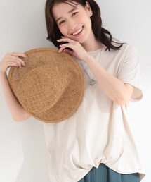 【体型カバー/S-LL/洗濯機可】インせず決まる フロントタックデザインTシャツ