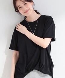 SHOO・LA・RUE | 【ひんやり/S-LL】インせず決まる フロントタックデザインTシャツ(Tシャツ/カットソー)