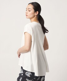 プレーティングテンジク フレア フレンチスリーブTシャツ ‐接触冷感・UVカット・吸水速乾‐<A DAY IN THE LIFE>