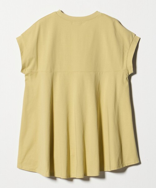 A DAY IN THE LIFE UNITED ARROWS(アデイインザライフユナイテッドアローズ)の「プレーティングテンジク フレア フレンチスリーブTシャツ ‐接触冷感・UVカット・吸水速乾‐<A DAY IN THE LIFE>(Tシャツ/カットソー・レディース・ブラック/オフホワイト/ナチュラル/その他1/コバルトブルー/イエロー・FREE)」の15枚目の写真