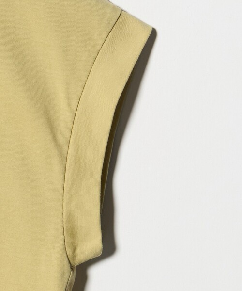 A DAY IN THE LIFE UNITED ARROWS(アデイインザライフユナイテッドアローズ)の「プレーティングテンジク フレア フレンチスリーブTシャツ ‐接触冷感・UVカット・吸水速乾‐<A DAY IN THE LIFE>(Tシャツ/カットソー・レディース・ブラック/オフホワイト/ナチュラル/その他1/コバルトブルー/イエロー・FREE)」の17枚目の写真