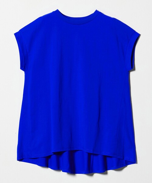A DAY IN THE LIFE UNITED ARROWS(アデイインザライフユナイテッドアローズ)の「プレーティングテンジク フレア フレンチスリーブTシャツ ‐接触冷感・UVカット・吸水速乾‐<A DAY IN THE LIFE>(Tシャツ/カットソー・レディース・ブラック/オフホワイト/ナチュラル/その他1/コバルトブルー/イエロー・FREE)」の20枚目の写真