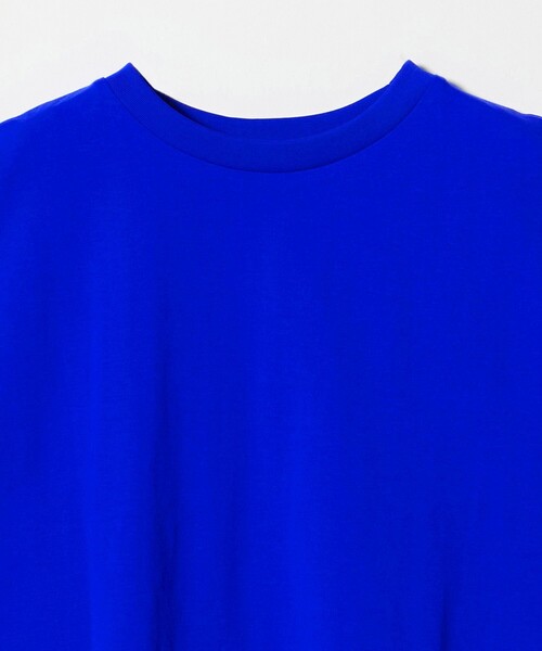 A DAY IN THE LIFE UNITED ARROWS(アデイインザライフユナイテッドアローズ)の「プレーティングテンジク フレア フレンチスリーブTシャツ ‐接触冷感・UVカット・吸水速乾‐<A DAY IN THE LIFE>(Tシャツ/カットソー・レディース・ブラック/オフホワイト/ナチュラル/その他1/コバルトブルー/イエロー・FREE)」の21枚目の写真