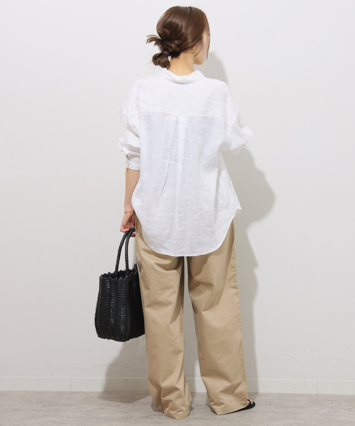 JOURNAL STANDARD relume(ジャーナルスタンダード レリューム)の「《WEB限定》ギャザーワイドベイカー(カーゴパンツ・レディース・ベージュ/カーキ・38/36)」の5枚目の写真
