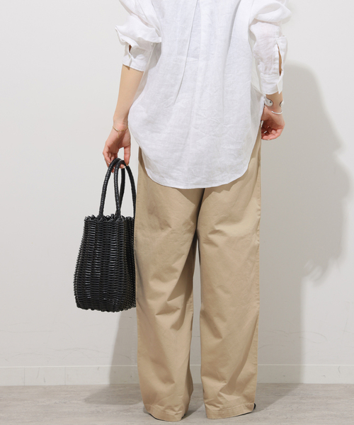 JOURNAL STANDARD relume(ジャーナルスタンダード レリューム)の「《WEB限定》ギャザーワイドベイカー(カーゴパンツ・レディース・ベージュ/カーキ・38/36)」の10枚目の写真