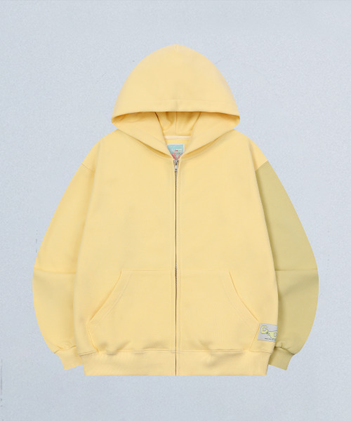 CEC LABEL — худи на молнии, лимонный (ZIP-UP HOODIE LEMON)