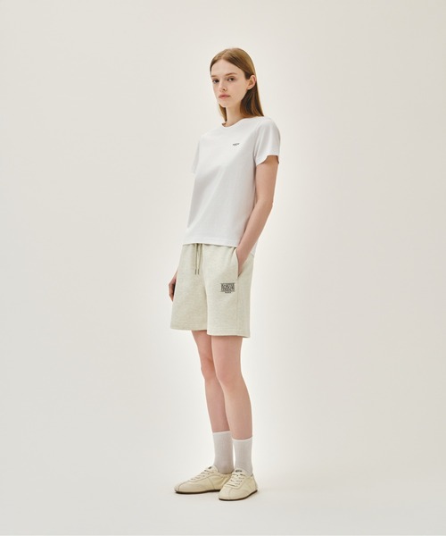 MARITHE + FRANCOIS GIRBAUD(マリテフランソワジルボー)の「CLASSIC LOGO SWEAT SHORTS(スウェットパンツ・レディース・オートミール/ブラック/ヘザーグレー・SMALL/MEDIUM/LARGE)」の4枚目の写真