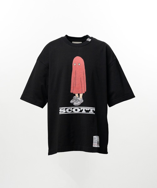 Maison MIHARA YASUHIRO（メゾンミハラヤスヒロ）の「SCOTT Printed Short Sleeve T-shirt（Tシャツ/カットソー・メンズ・ホワイト/ブラック・46/44/48）」の2枚目の写真