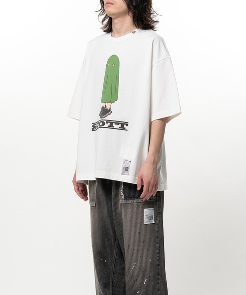 Maison MIHARA YASUHIRO（メゾンミハラヤスヒロ）の「SCOTT Printed Short Sleeve T-shirt（Tシャツ/カットソー・メンズ・ホワイト/ブラック・46/44/48）」の5枚目の写真