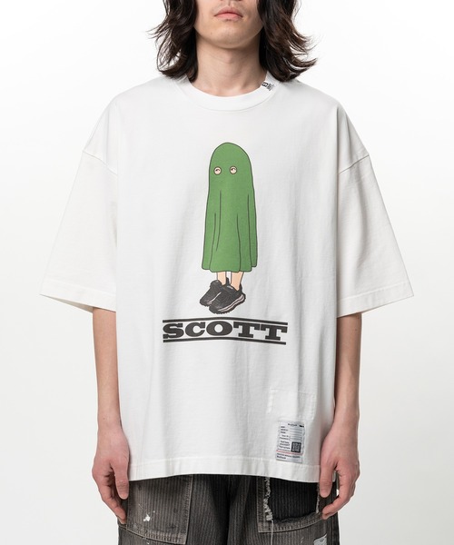 Maison MIHARA YASUHIRO（メゾンミハラヤスヒロ）の「SCOTT Printed Short Sleeve T-shirt（Tシャツ/カットソー・メンズ・ホワイト/ブラック・46/44/48）」の7枚目の写真