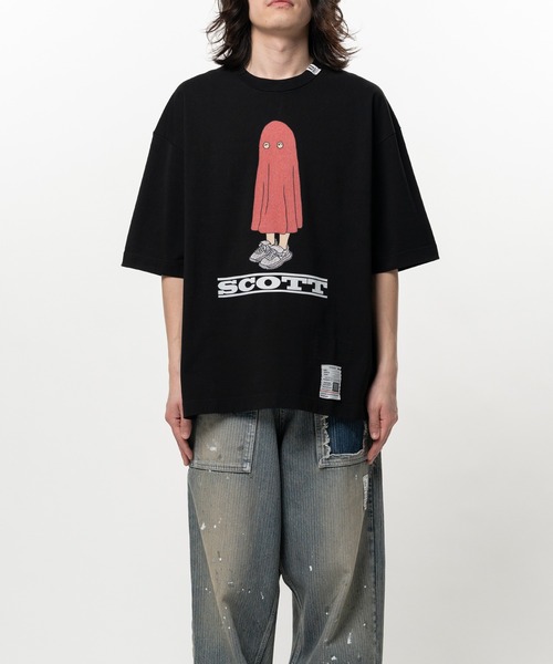 Maison MIHARA YASUHIRO（メゾンミハラヤスヒロ）の「SCOTT Printed Short Sleeve T-shirt（Tシャツ/カットソー・メンズ・ホワイト/ブラック・46/44/48）」の9枚目の写真