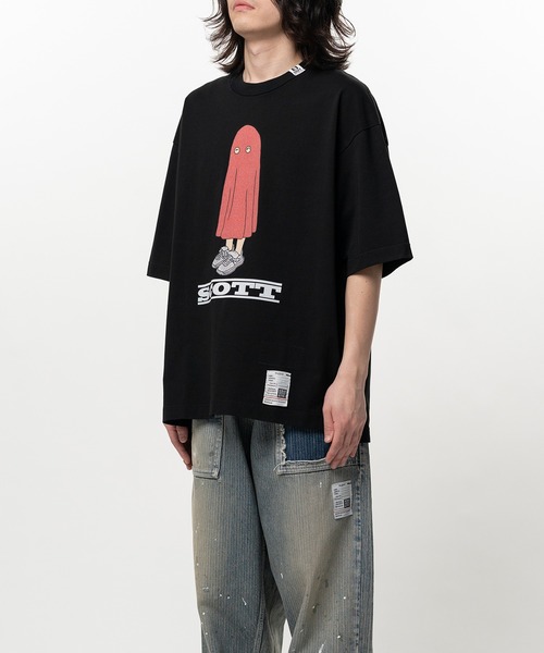 Maison MIHARA YASUHIRO（メゾンミハラヤスヒロ）の「SCOTT Printed Short Sleeve T-shirt（Tシャツ/カットソー・メンズ・ホワイト/ブラック・46/44/48）」の10枚目の写真