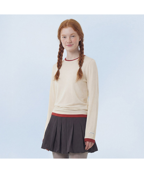 MASMARULEZ APPAREL(マスマルールズ アパレル)の「Double Layered Long Sleeve_3 Colors(Tシャツ/カットソー・レディース・ブラック/スカイブルー/イエロー系その他・ONE SIZE)」の3枚目の写真