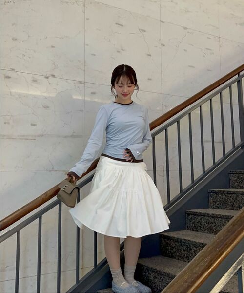 MASMARULEZ APPAREL(マスマルールズ アパレル)の「Double Layered Long Sleeve_3 Colors(Tシャツ/カットソー・レディース・ブラック/スカイブルー/イエロー系その他・ONE SIZE)」の14枚目の写真